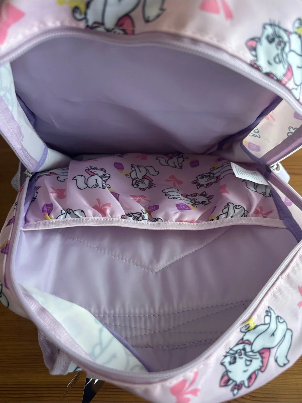 Disney Pink Aristocats “Marie” Kids Backpack with Matching Lunch Box Bag